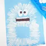 Fork Painted Abominable Snowman - Cultivating Brilliant Minds an abominable snowman from rudolph painted with a fork