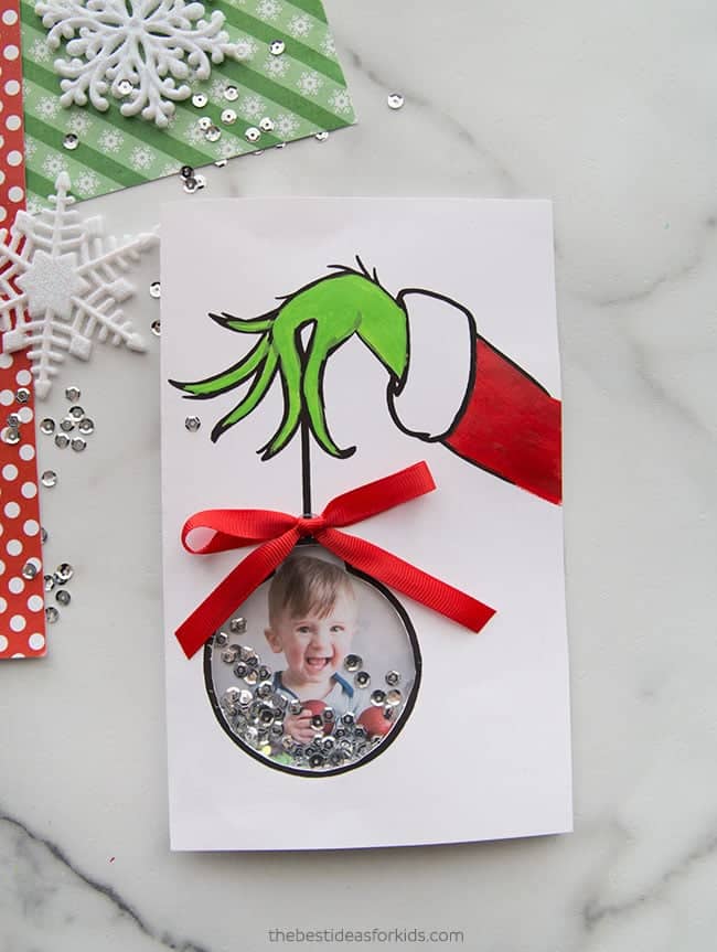 The Best Grinch Crafts and Activities for Kids - Cultivating Brilliant Minds Grinch Card