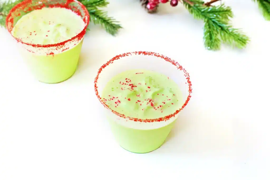 Grinch Shake - Cultivating Brilliant Minds grinch shake recipe: an ice cream shake dyed green like the grinch