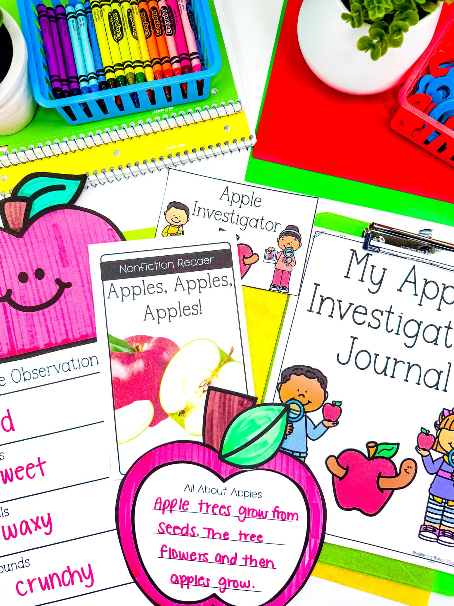 Apple Activities - Cultivating Brilliant Minds activities to learn about apples