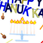 Menorah Craft - Cultivating Brilliant Minds a menorah craft for hanukkah