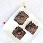 Midnight Kiss Brownies - Cultivating Brilliant Minds new year's even brownies with a hershey kiss on top
