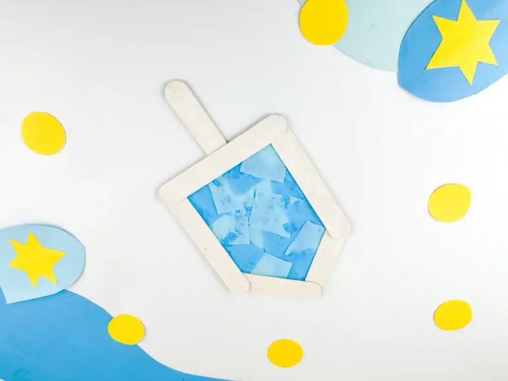 Dreidel Craft for Hanukkah - Cultivating Brilliant Minds a dreidel craft make out of popsicle sticks
