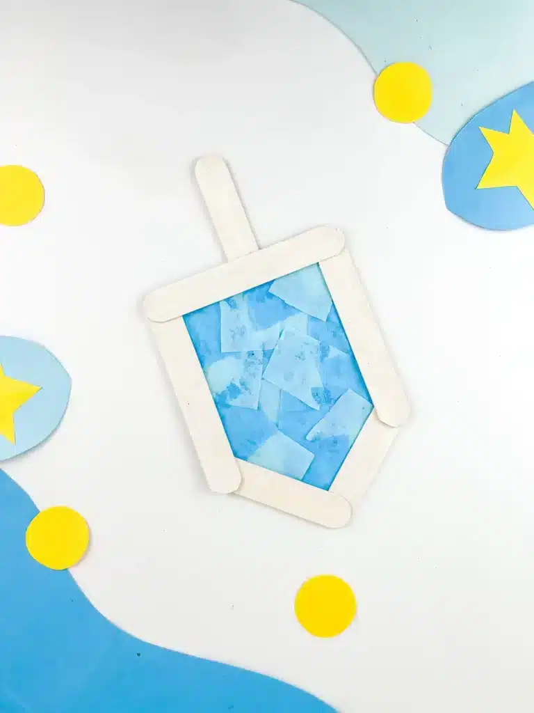 Dreidel Craft for Hanukkah - Cultivating Brilliant Minds a dreidel craft make out of popsicle sticks
