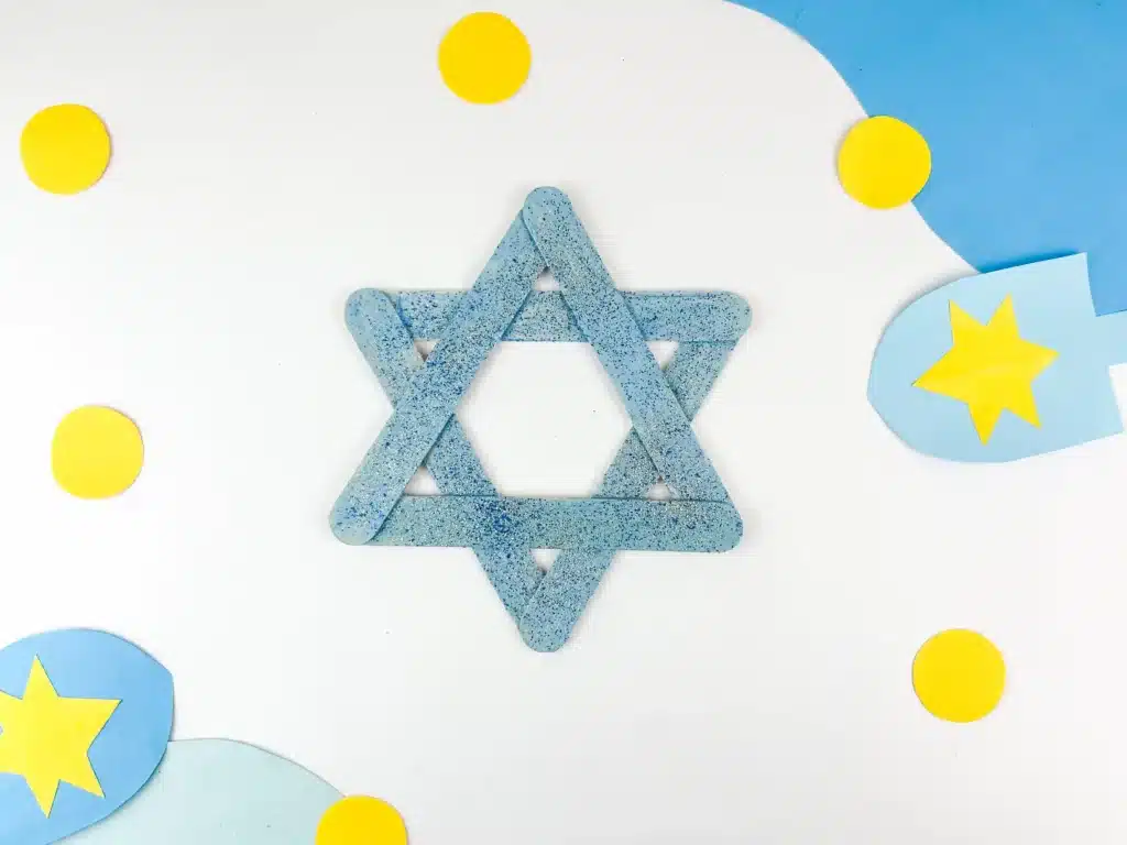 Star of David Craft - Cultivating Brilliant Minds star of david made out of popsicle sticks
