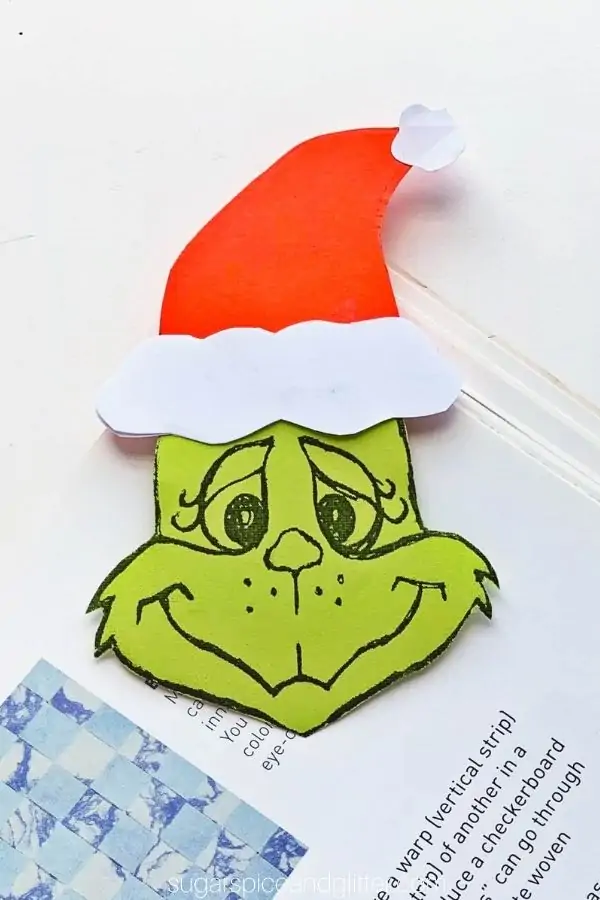 The Best Grinch Crafts and Activities for Kids - Cultivating Brilliant Minds Printable Grinch Bookmark