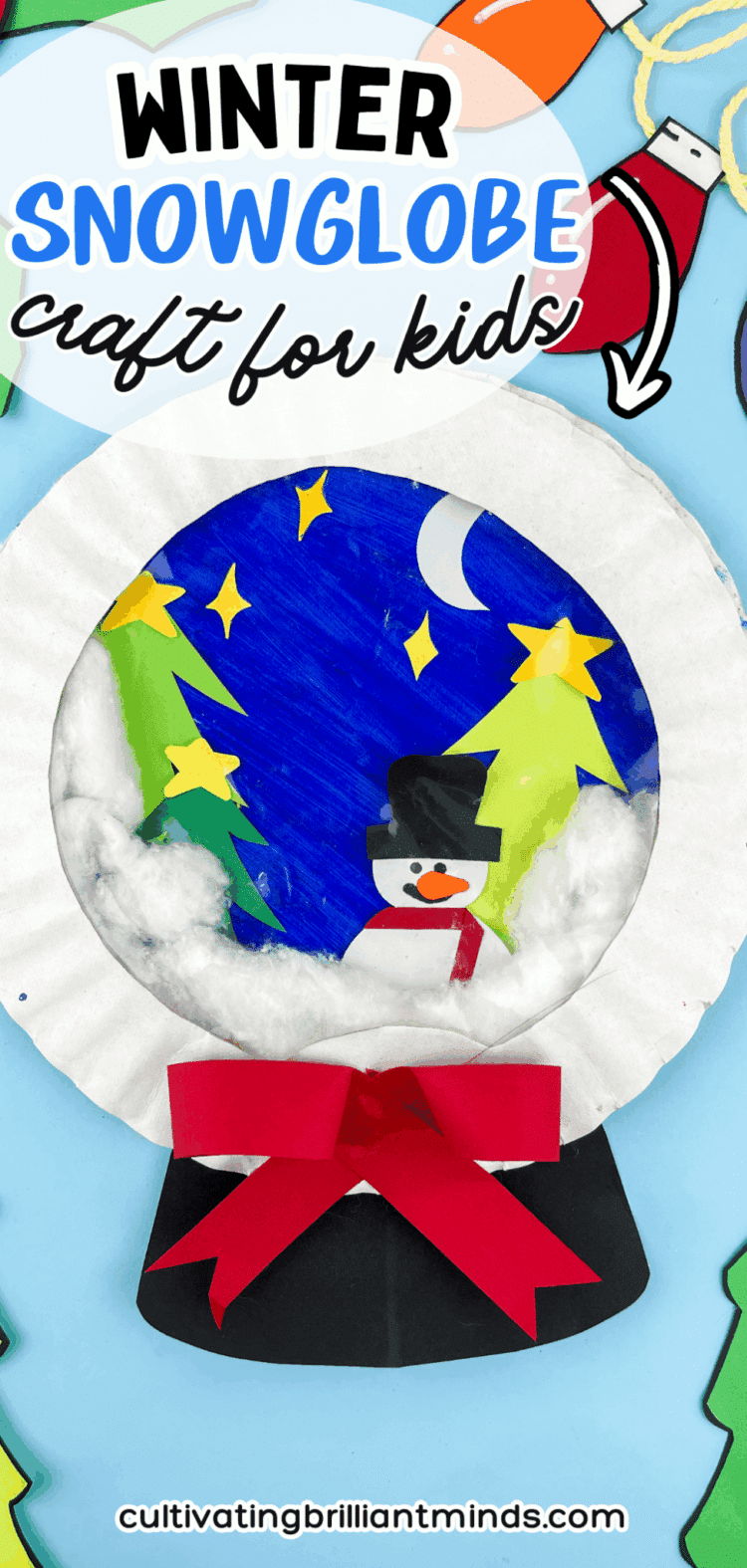 Snowglobe Paper Plate Craft: A Magical Winter Project for Kids ...