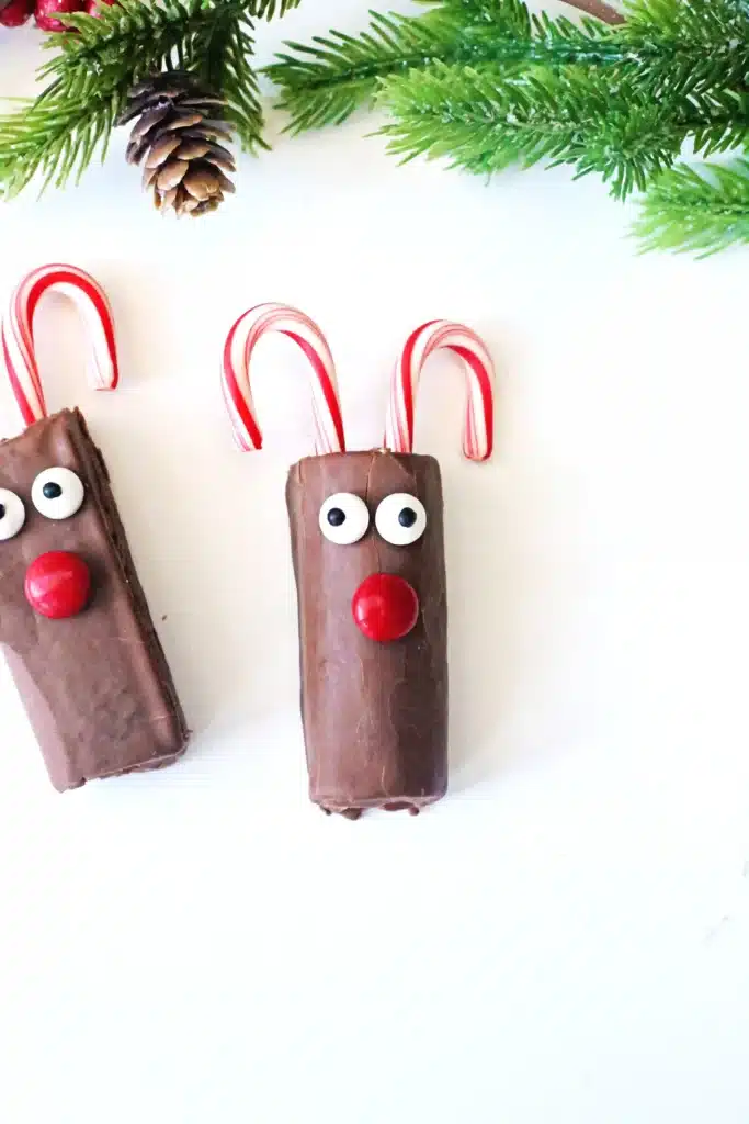 Swiss Roll Rudolph - Cultivating Brilliant Minds a swiss roll decorated to look like rudolph