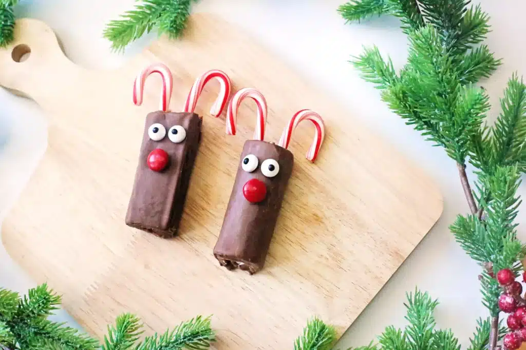 Swiss Roll Rudolph - Cultivating Brilliant Minds a swiss roll decorated to look like rudolph