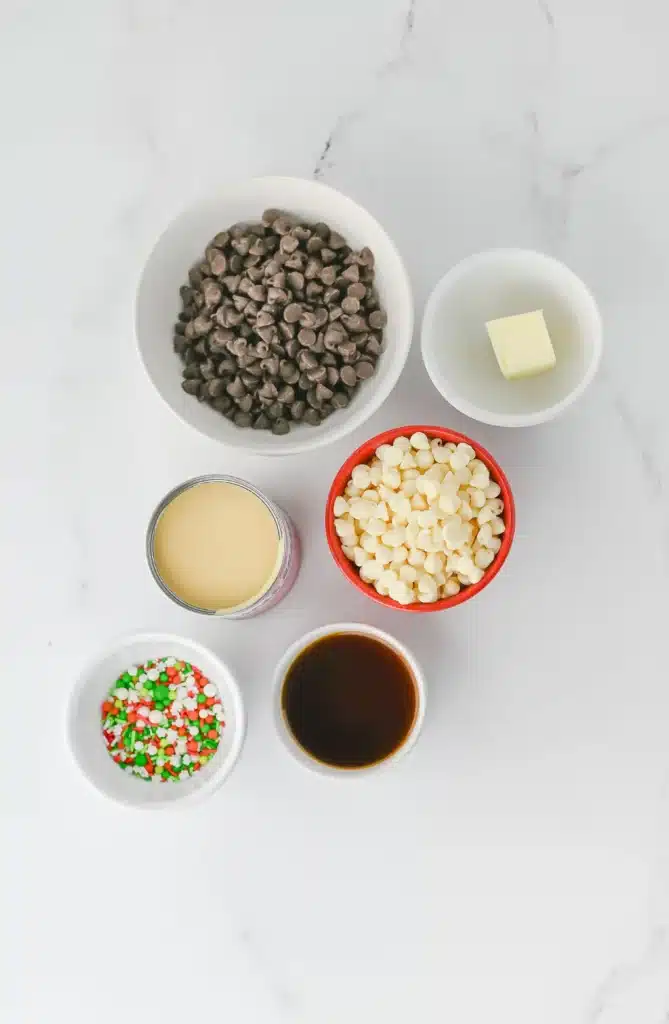 Christmas Fudge - Cultivating Brilliant Minds ingredients to make christmas fudge