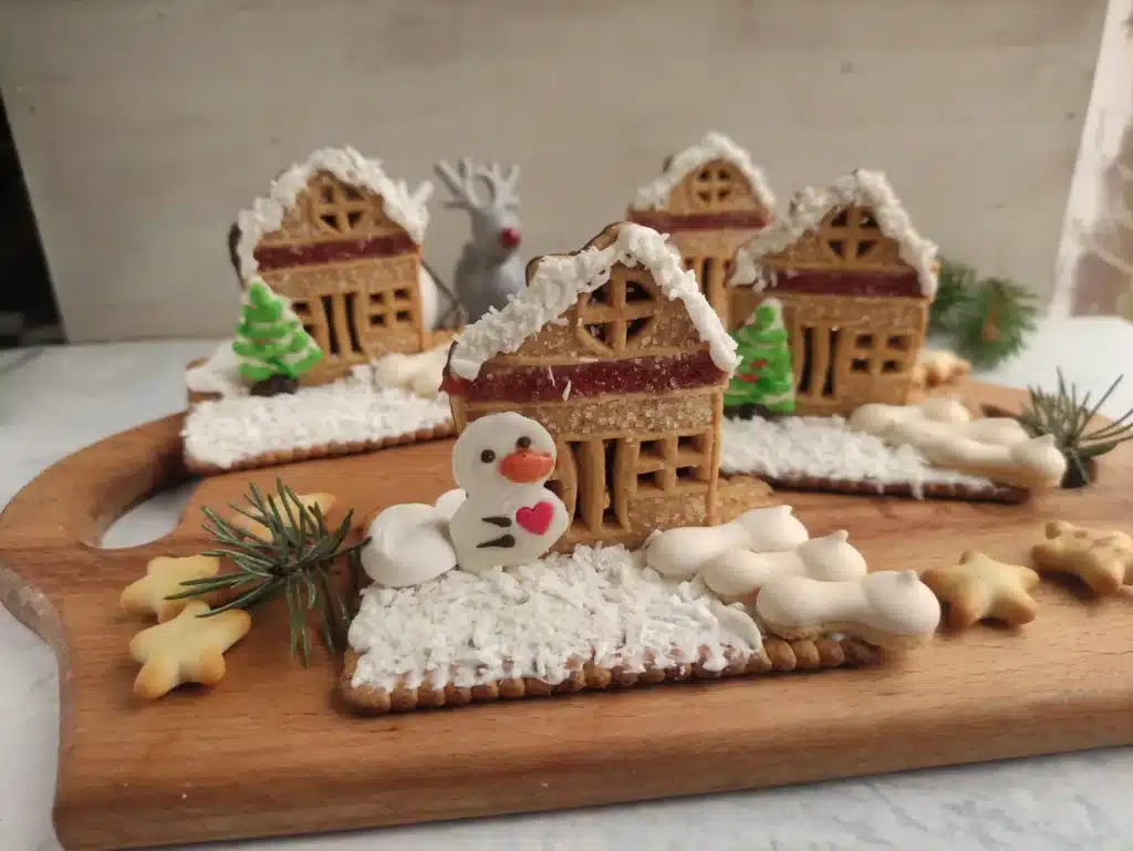 Christmas Village Houses - Cultivating Brilliant Minds Christmas village houses made out of cookies