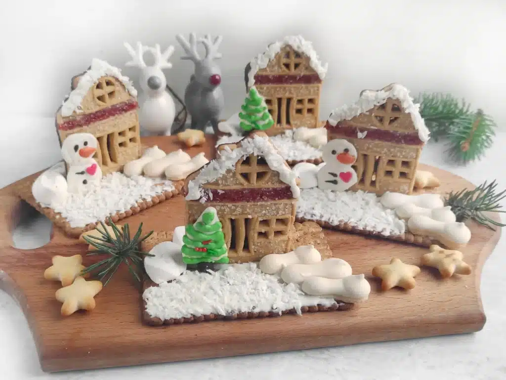Christmas Village Houses - Cultivating Brilliant Minds Christmas village houses made out of cookies
