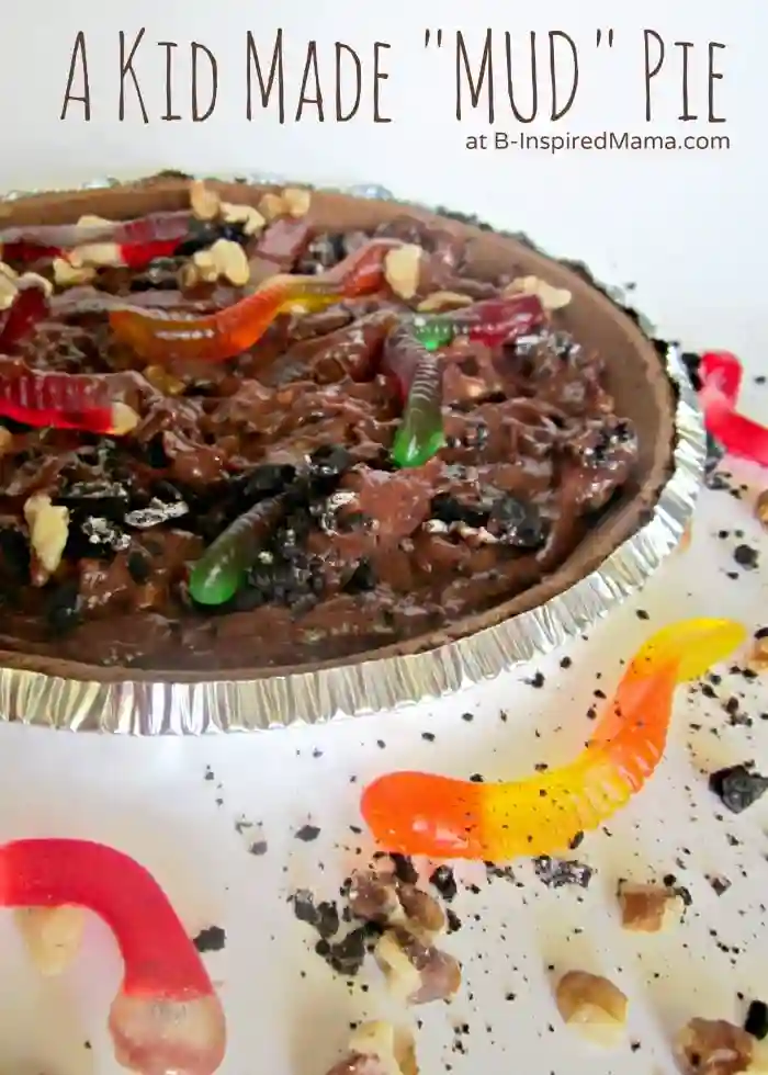 No-Bake Recipes for Kids - Cultivating Brilliant Minds Kids mud pie dessert with gummy worms