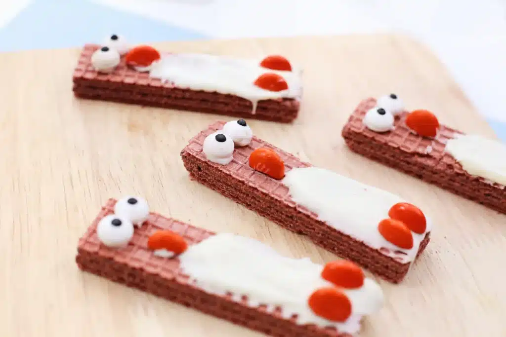 Penguin Wafers - Cultivating Brilliant Minds chocolate wafers decorated to look like penguins