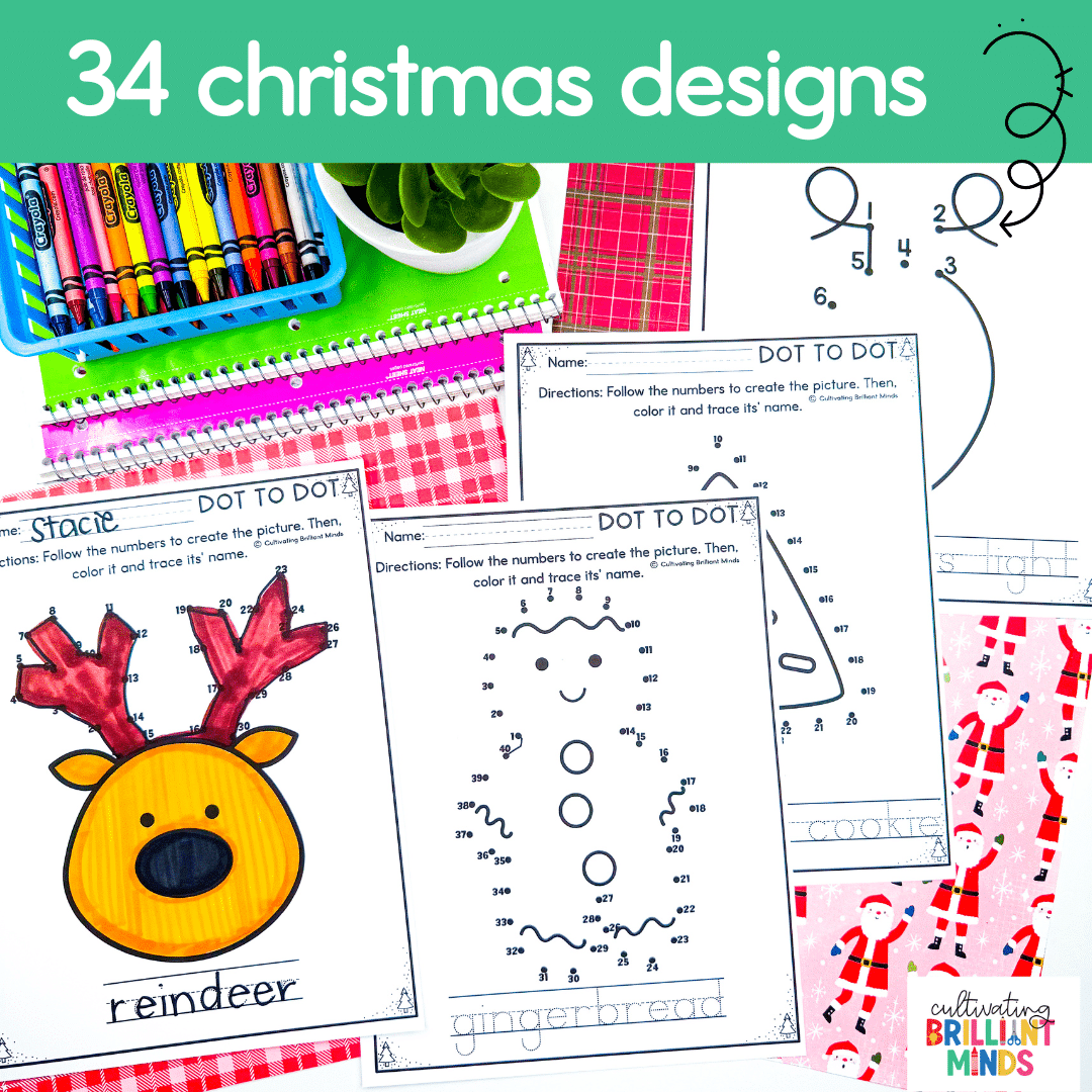 Christmas Dot to Dot - Cultivating Brilliant Minds