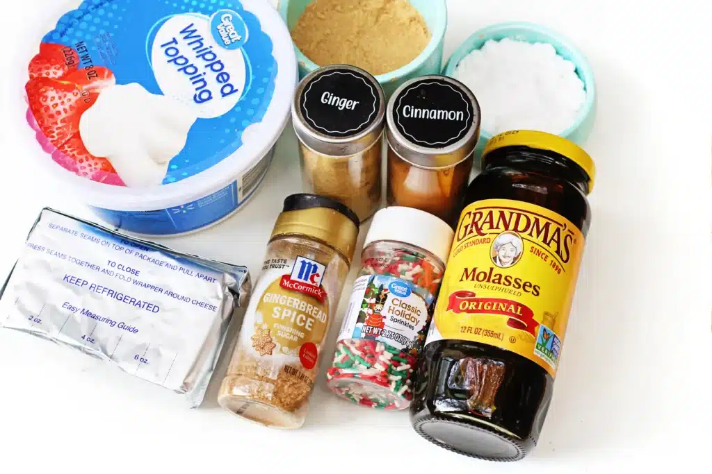 Gingerbread Dip - Cultivating Brilliant Minds ingredients to make the gingerbread dip recipe