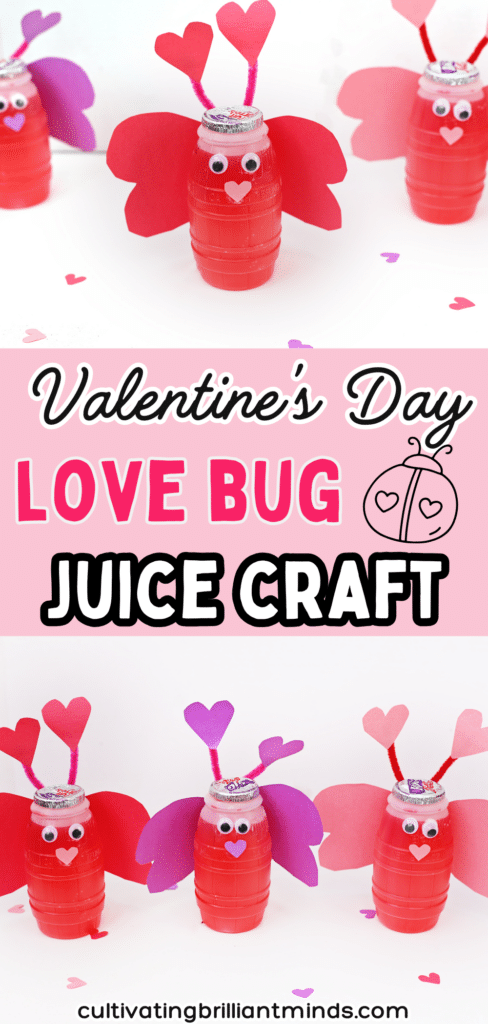 Love Bug Juices - Cultivating Brilliant Minds hug juices decorated to look like lovebugs