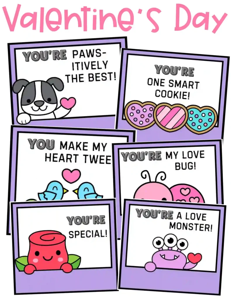 Holiday Lunchbox Notes - Cultivating Brilliant Minds valentine's day Lunchbox Notes for kids