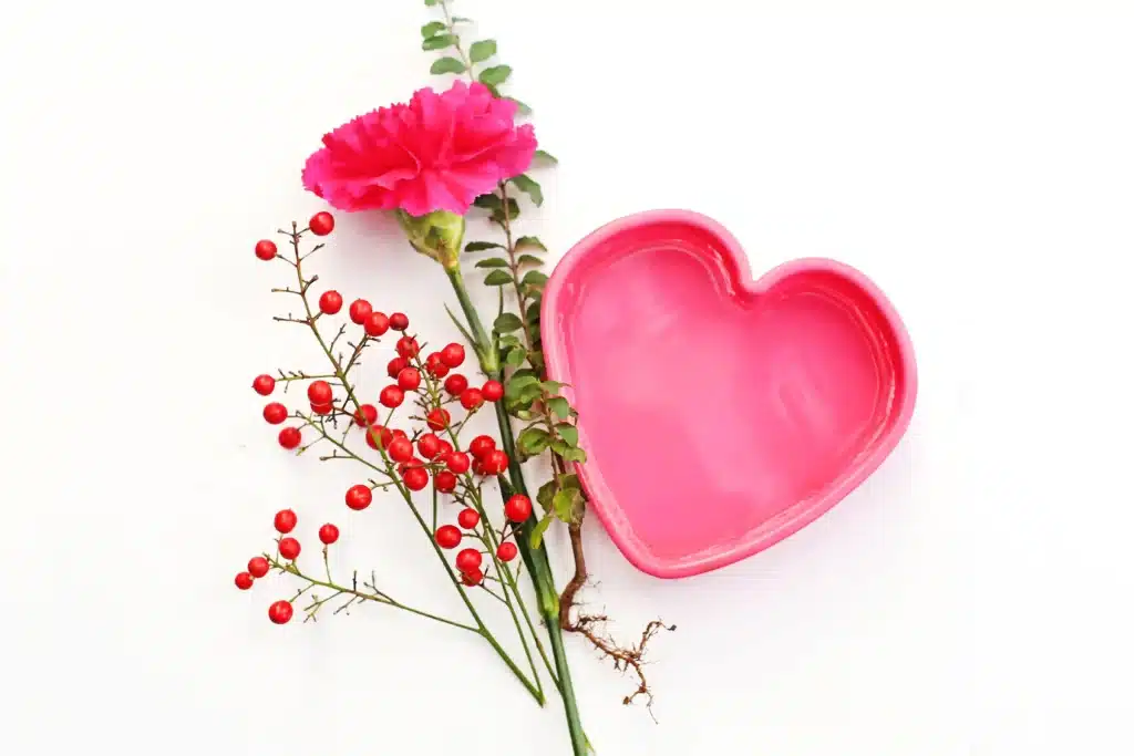 Ice Heart Suncatchers - Cultivating Brilliant Minds heart mold, flower, leaves, and berries