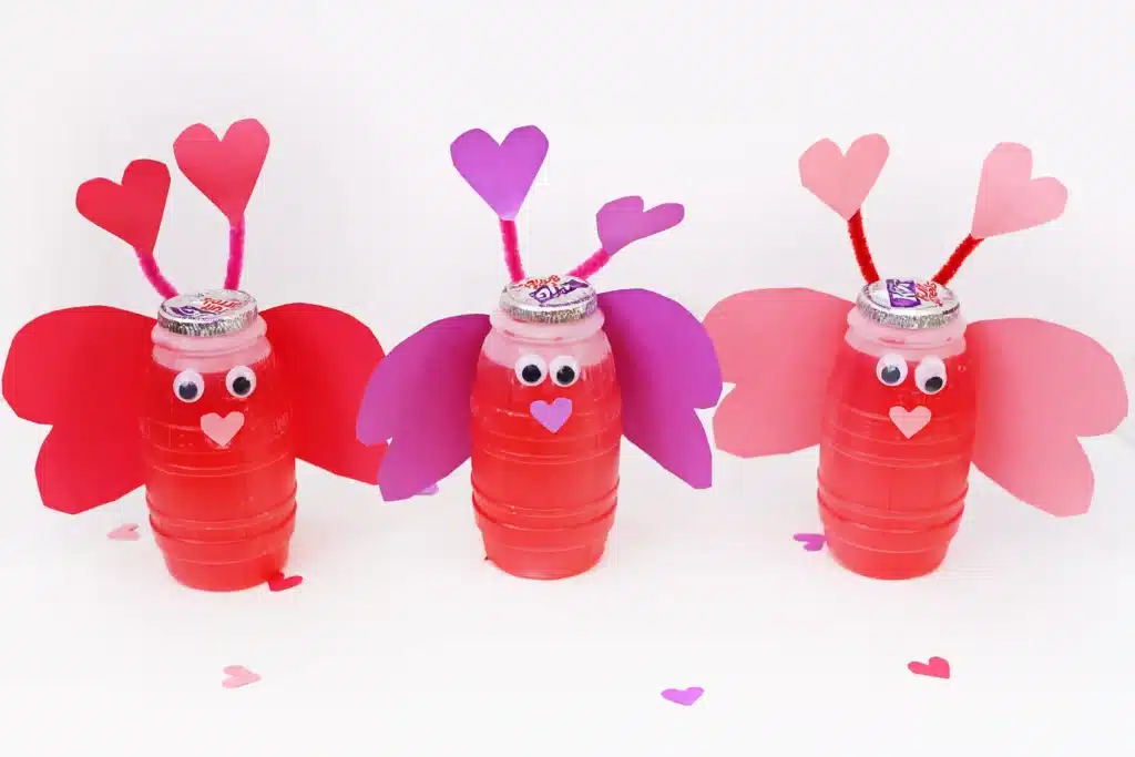 Love Bug Juices - Cultivating Brilliant Minds hug juices decorated to look like lovebugs
