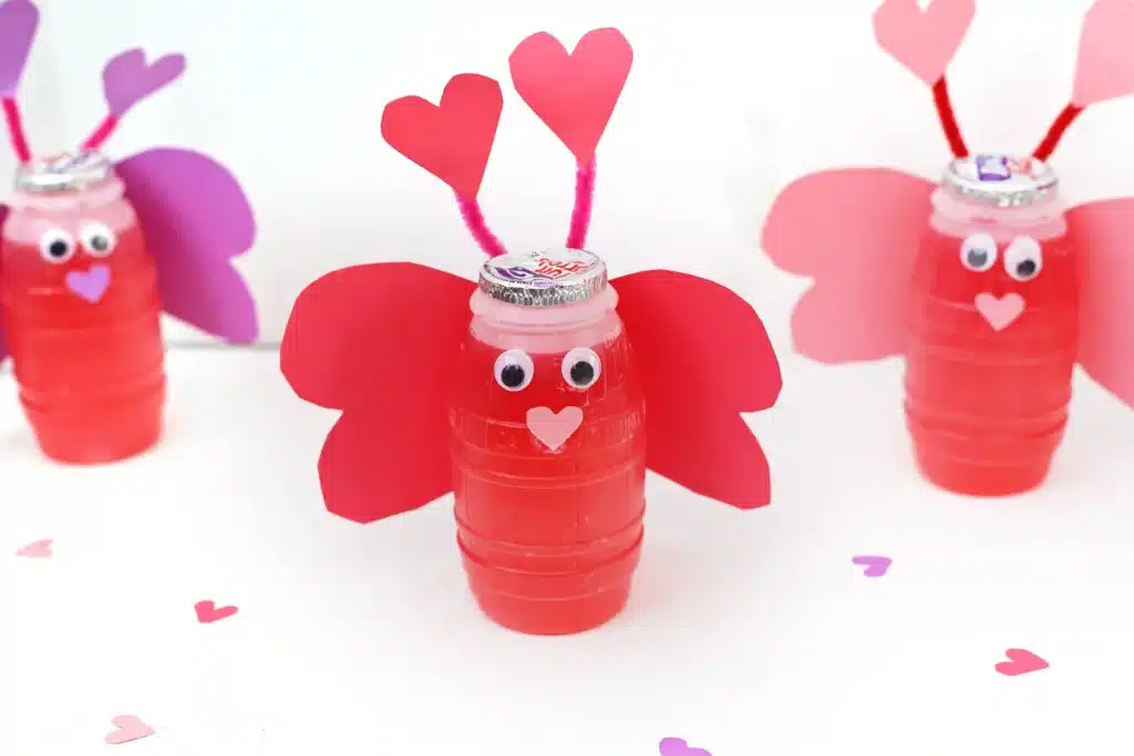 Love Bug Juices - Cultivating Brilliant Minds hug juices decorated to look like lovebugs