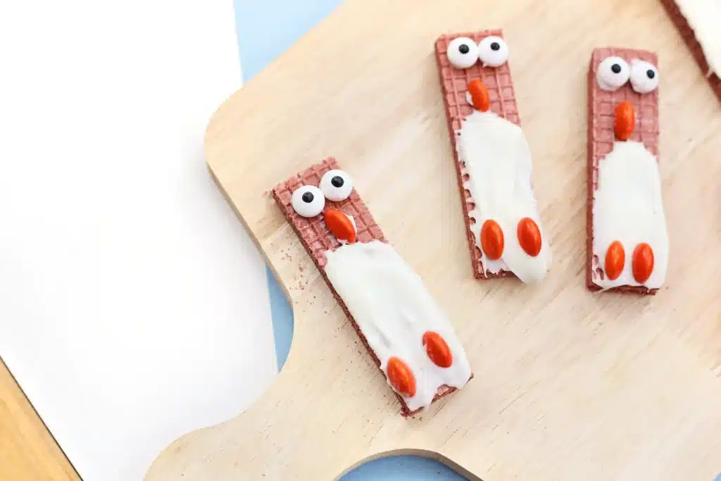 Penguin Wafers - Cultivating Brilliant Minds chocolate wafers decorated to look like penguins