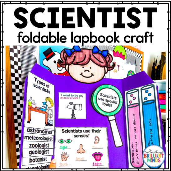 a scientist lapbook that teaches all about scientists