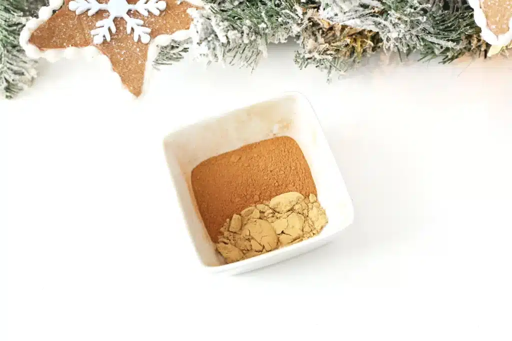 Gingerbread Dip - Cultivating Brilliant Minds ginger and cinnamon in a bowl