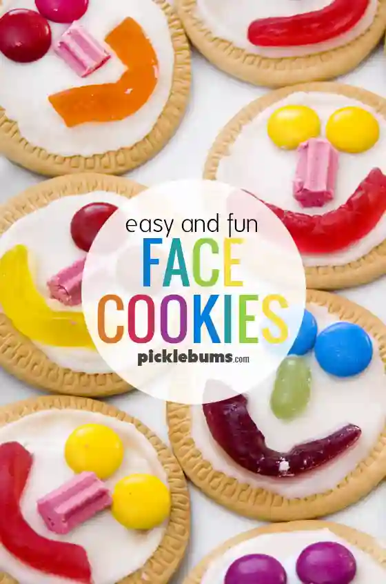 No-Bake Recipes for Kids - Cultivating Brilliant Minds face cookies for kids