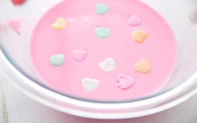 Valentine's Day Sensory Bins - Cultivating Brilliant Minds candy hearts oobleck