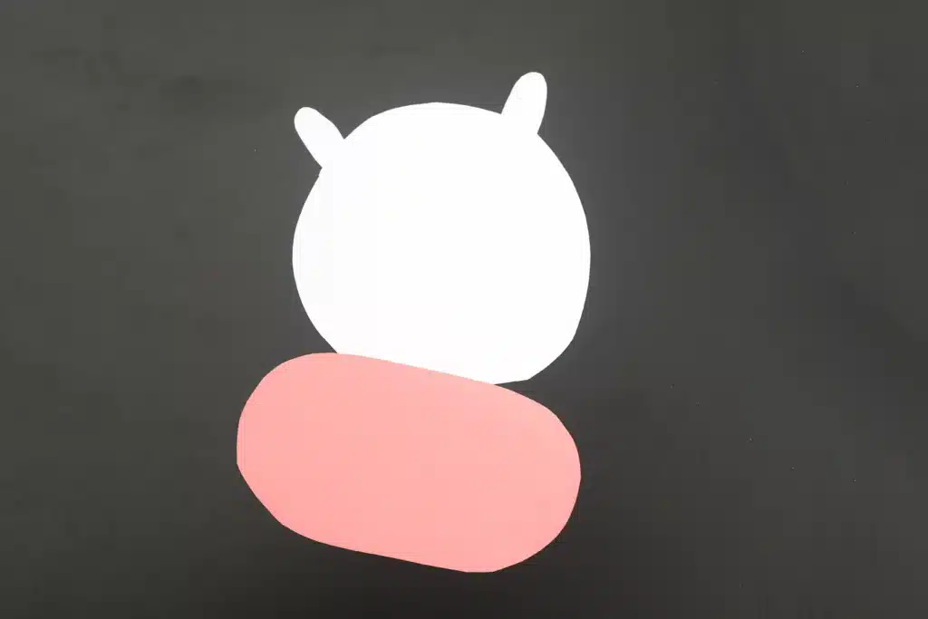 Cow Valentine Box - Cultivating Brilliant Minds cow head and snout cut out of white and pink construction paper