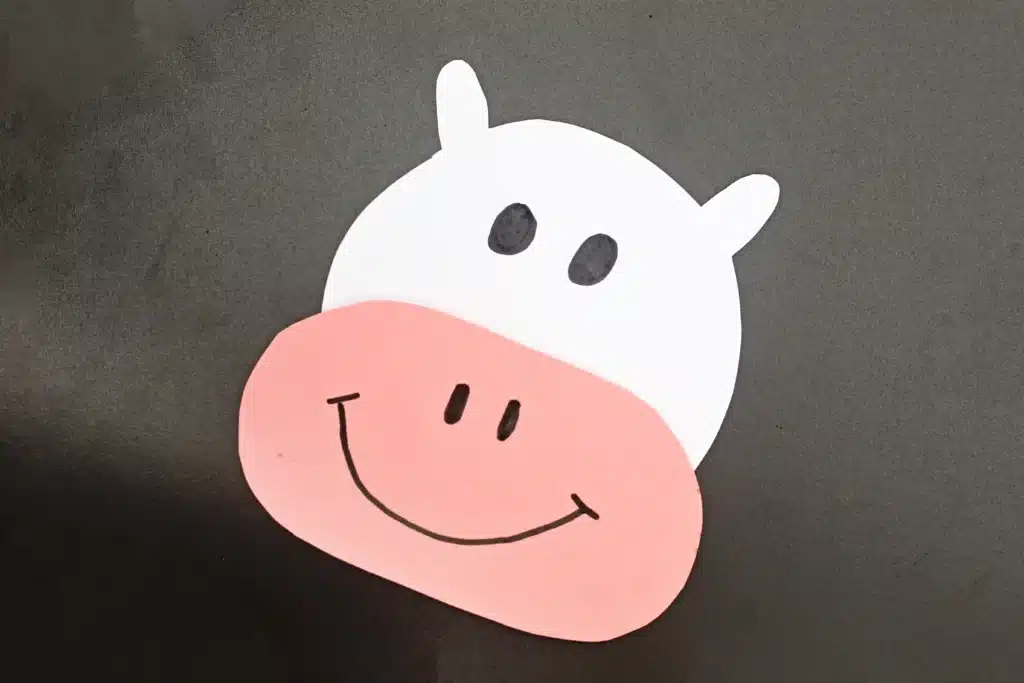 Cow Valentine Box - Cultivating Brilliant Minds cow face made out of construction paper