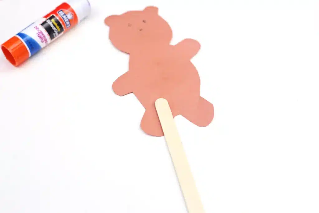 Groundhog Day Craft For Kids - Cultivating Brilliant Minds a popsicle stick glued to the groundhog cut out of brown construction paper