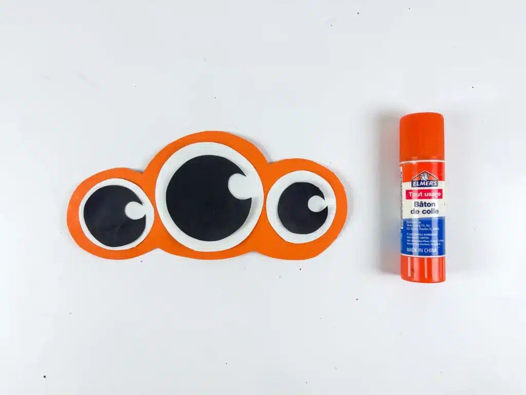 Monster Valentine Box - Cultivating Brilliant Minds monster eyes cut out of colored construction paper