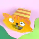 Cat Valentine Box - Cultivating Brilliant Minds a box covered in yellow and orange construction paper to be stripes with a cat face made out of construction paper attached to the front with a hole for the cat's mouth for valentines