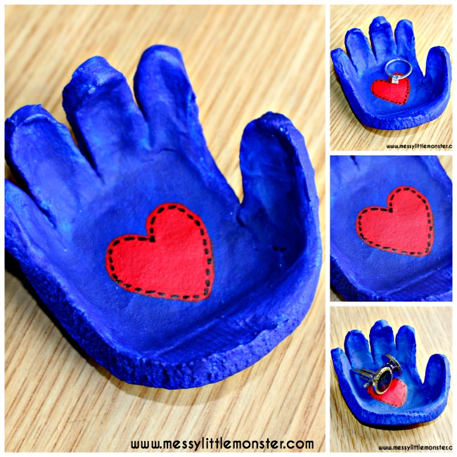 Valentine Gifts Kids Can Make - Cultivating Brilliant Minds Salt Dough Handprint Bowl