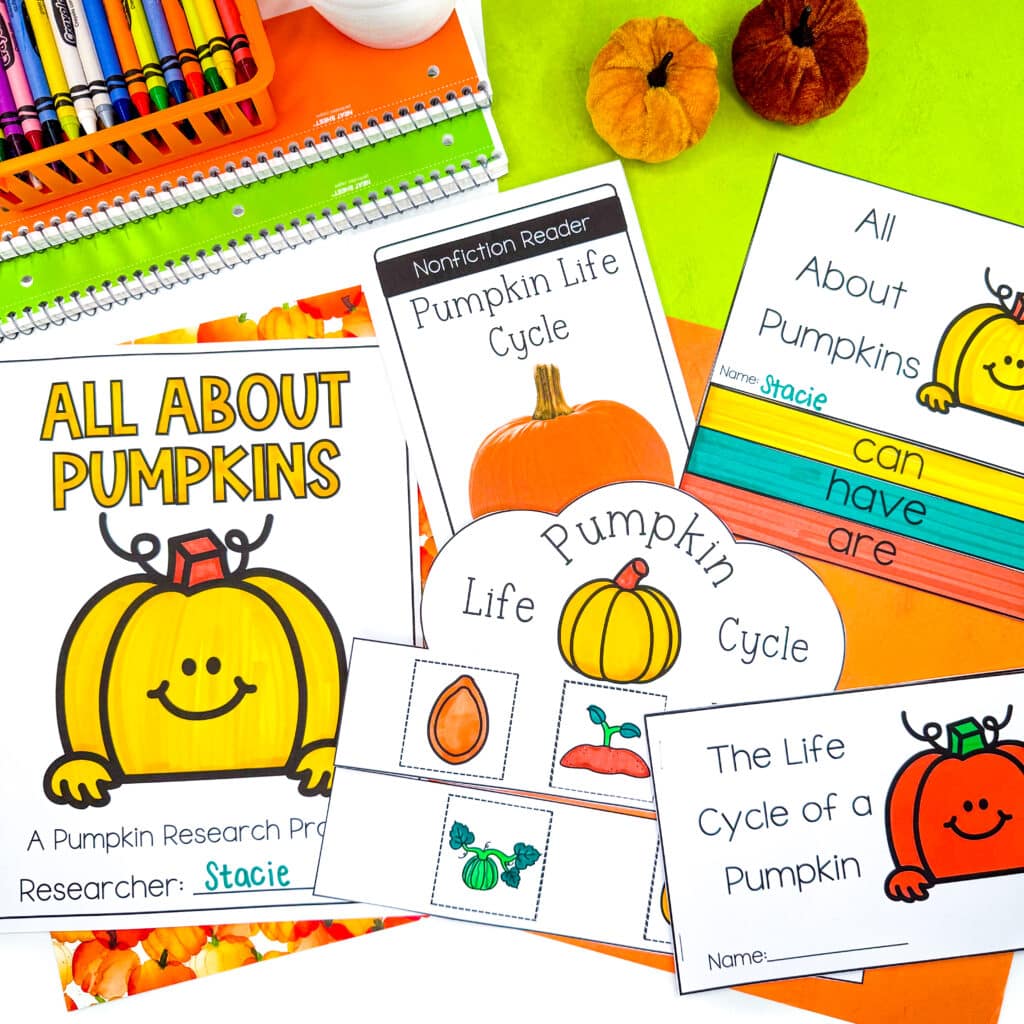 Science Units - Cultivating Brilliant Minds pumpkin life cycle activities