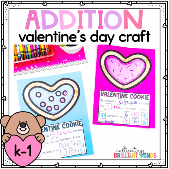 a heart cookie with a different number of colored sprinkles to add