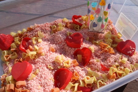 Valentine's Day Sensory Bins - Cultivating Brilliant Minds Valentines Day Sensory Box