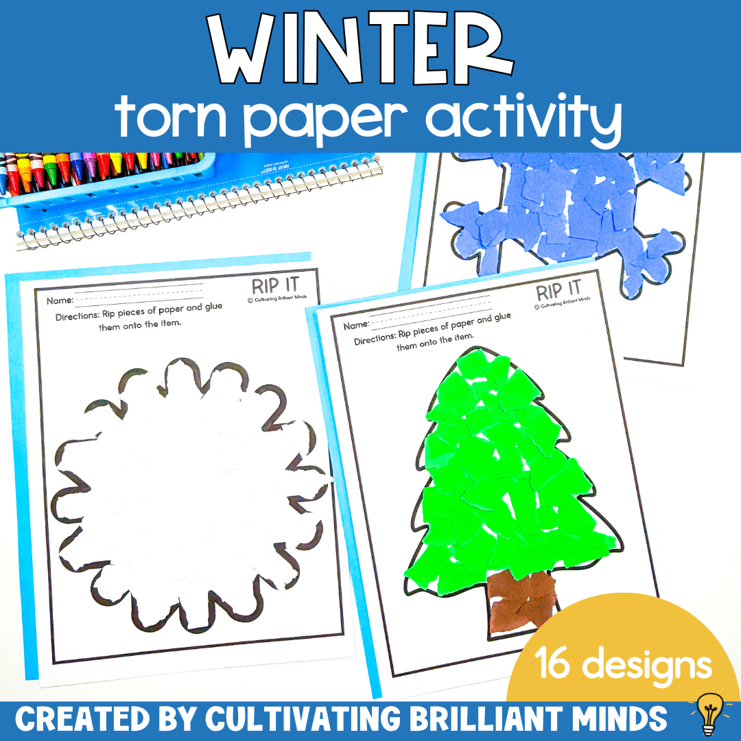 Winter Torn Paper - Cultivating Brilliant Minds