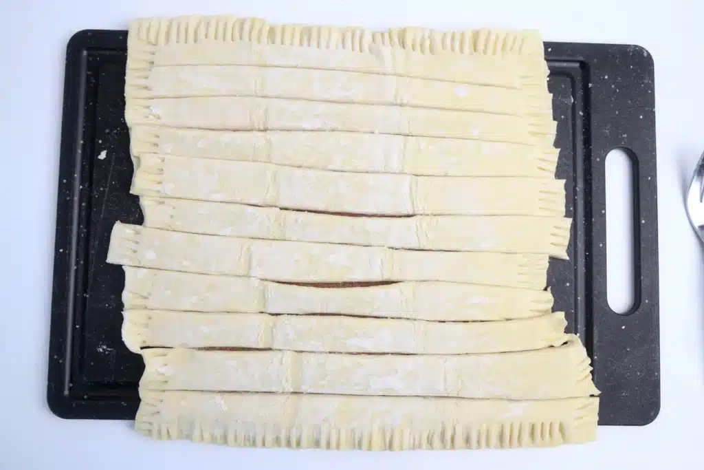 Cinnamon Sugar Bunny Twists - Cultivating Brilliant Minds puff pastry cut into strips