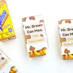 yoo-hoo with a printable on it that reads "Mr. Brown Can Moo, Can Yoo-Hoo?