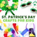 St. Patrick's Day Crafts For Kids - Cultivating Brilliant Minds a collage of St. Patrick's Day Crafts For Kids