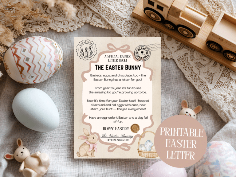 a printable letter from the easter bunny