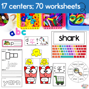 phonics activities that focus on r-controlled ar words