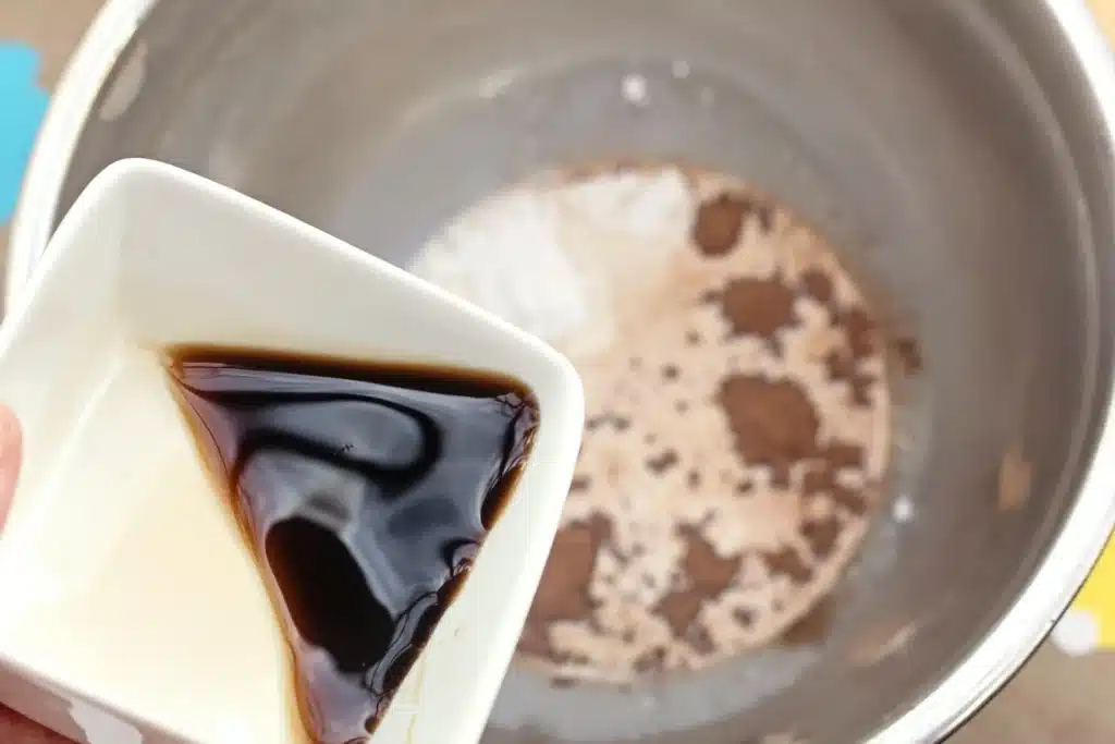 Chocolate Bunny Milkshake - Cultivating Brilliant Minds heavy whipping cream, powdered sugar, vanilla extract, and cocoa powder in a blender