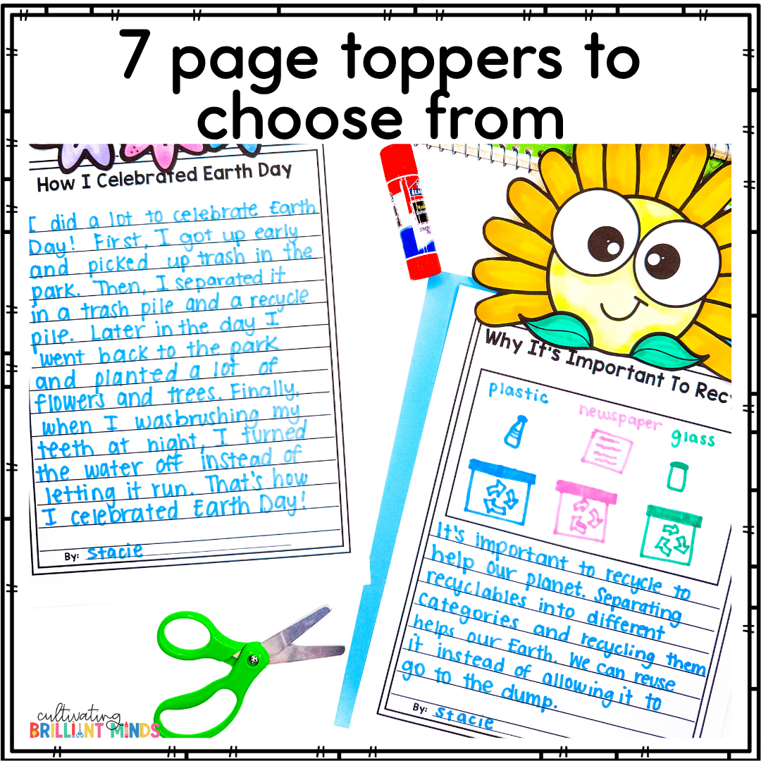 Earth Day Writing Craft - Cultivating Brilliant Minds writing crafts for earth day