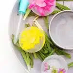 Frozen Flowers Sensory Activity - Cultivating Brilliant Minds a spring sensory activity that uses frozen flowers and water