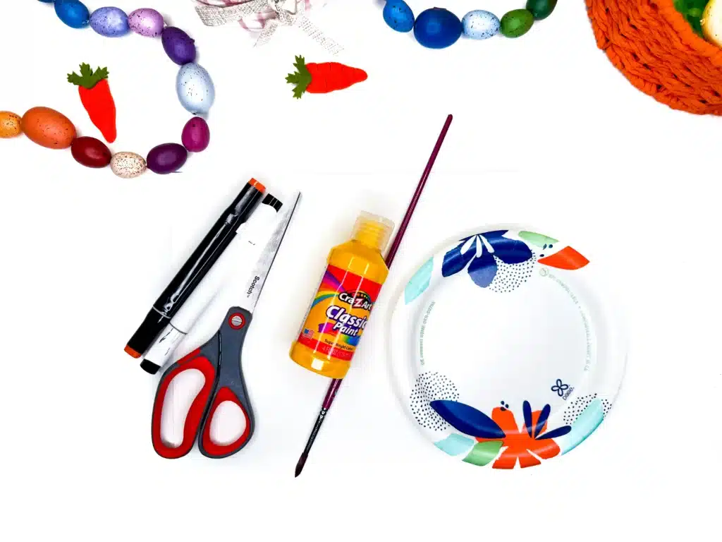 Chick Handprint Craft - Cultivating Brilliant Minds supplies for the chick handprint craft