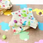 white chocolate bark with jelly beans
